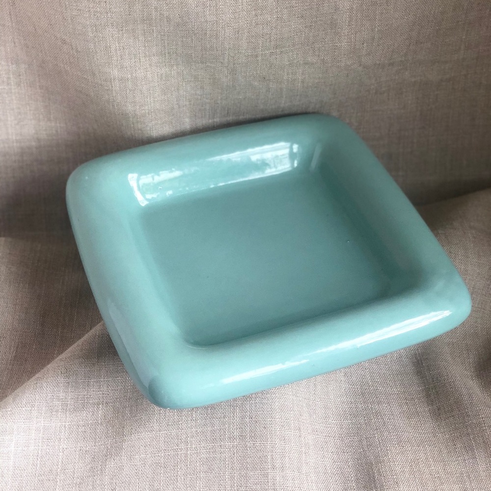 Teal blue vintage catch all